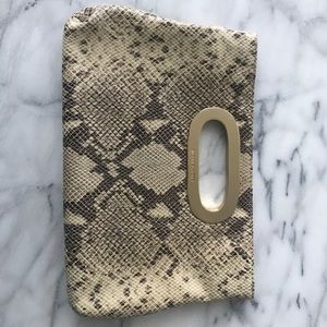 Michael Kors Snakeskin Clutch